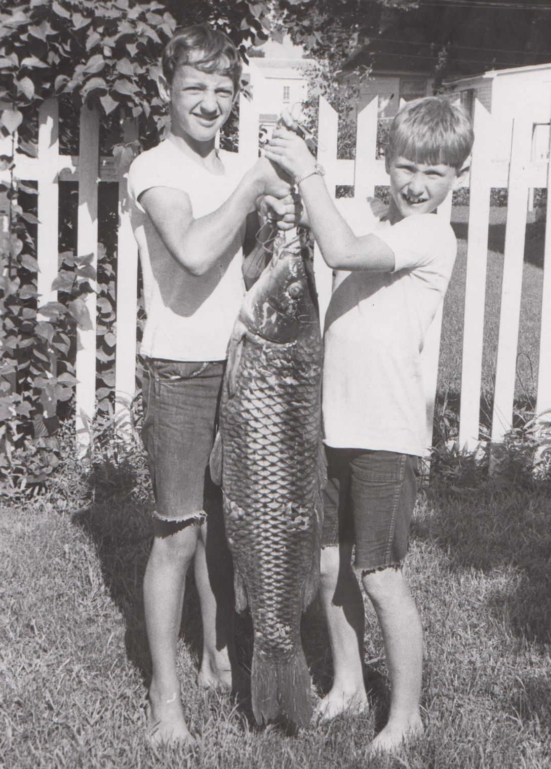 Picture of the Past Boys Fishing